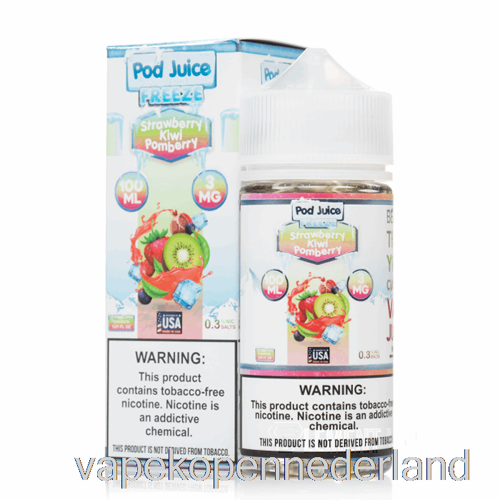 Vape Nederland Bevriezen Aardbei Kiwi Pomberry - Peulensap - 100ml 6mg